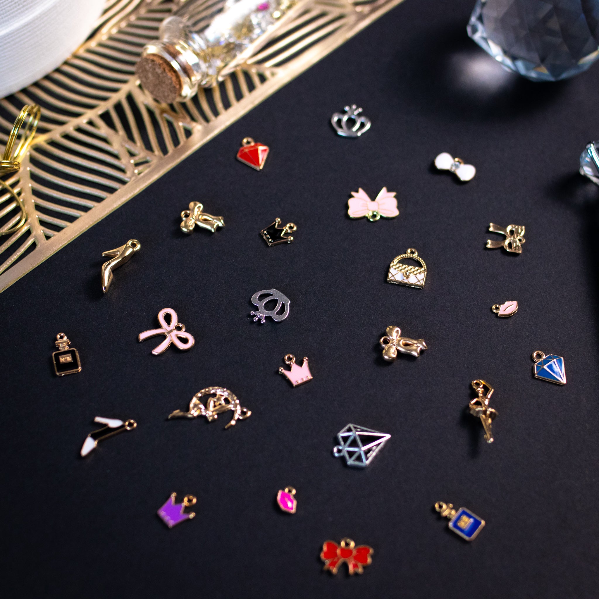 Celebrate your power, grace, and essence with charms that radiate feminine strength and beauty.