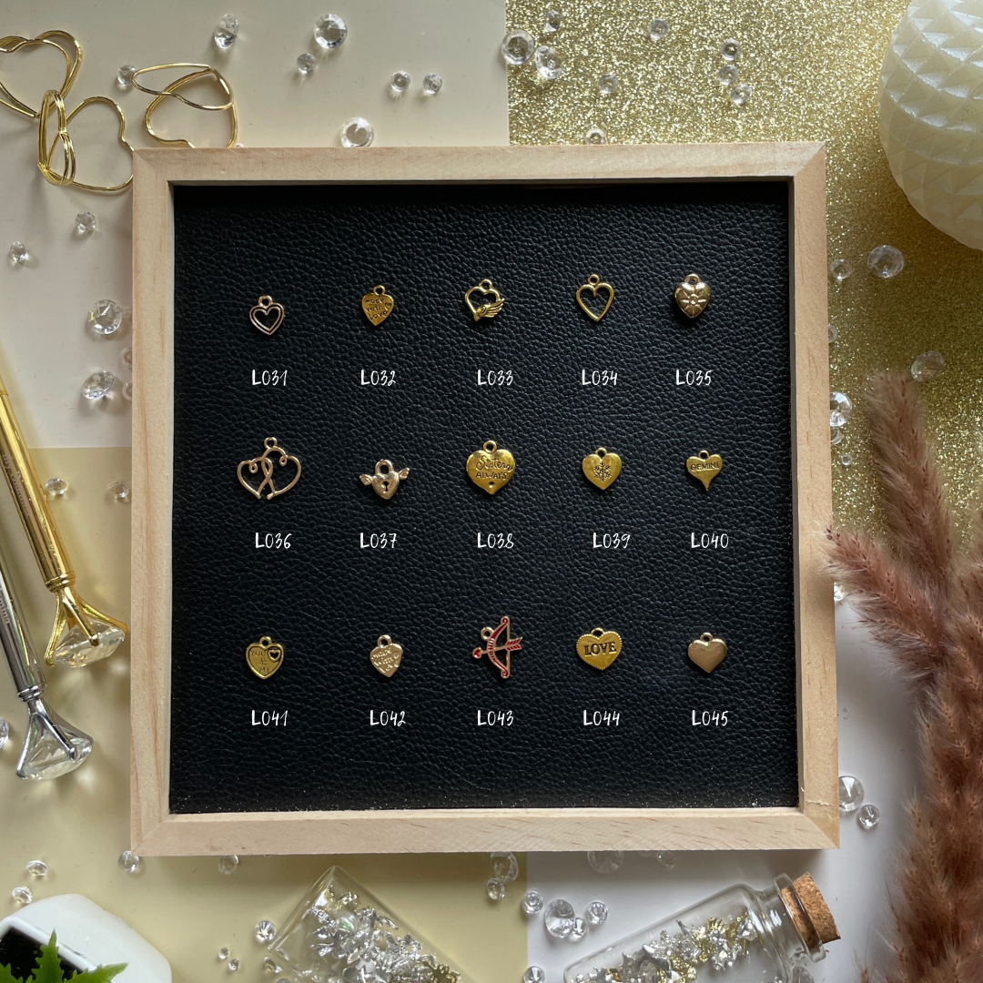 Celebrate love stories, deep connections, and self-love with charms that speak from the heart.