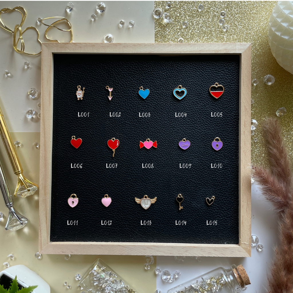 Celebrate love stories, deep connections, and self-love with charms that speak from the heart.